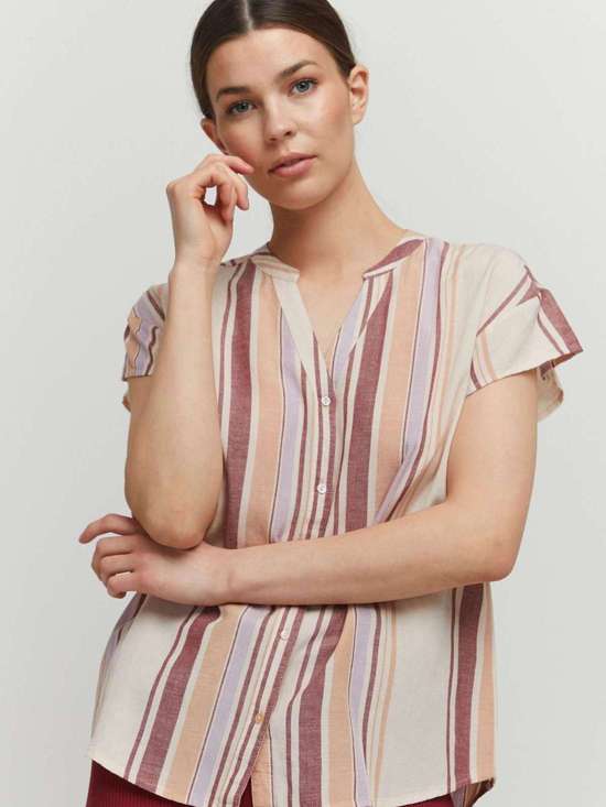 бежевый в полоску