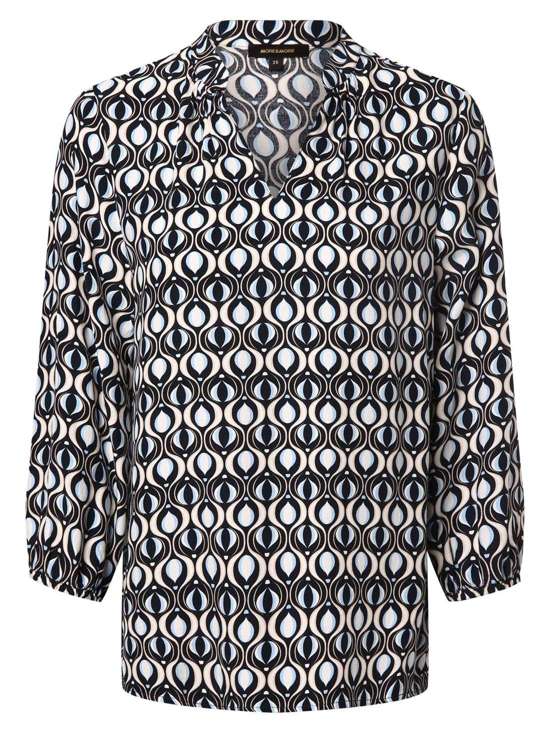 marine blau gemustert