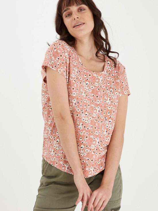 розовый узорчатый