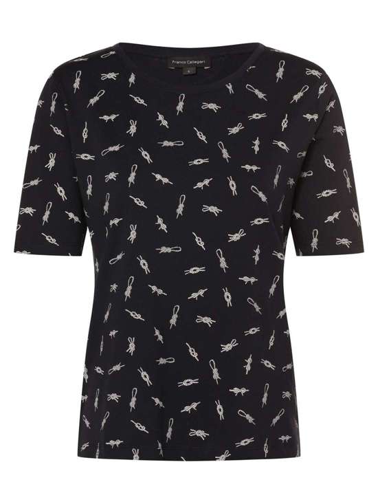 морской синий с рисунком