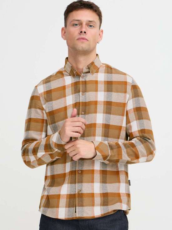 коричневый в клетку