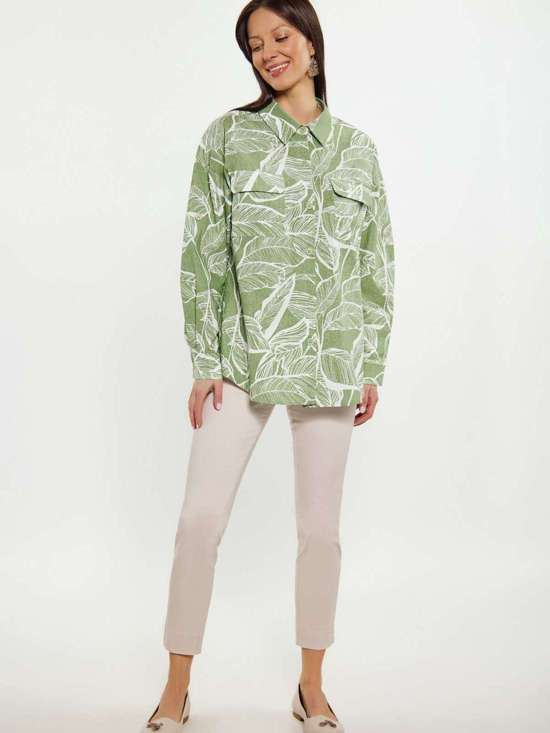 зеленый с рисунокм