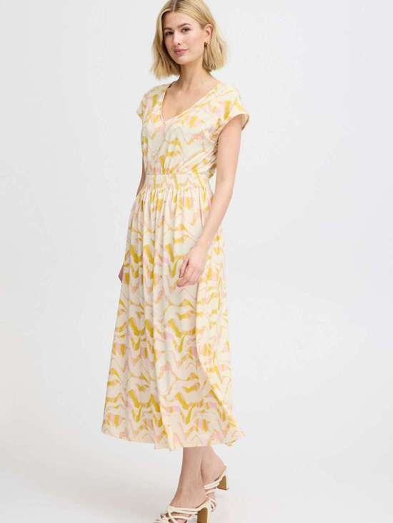 желтый узорчатый