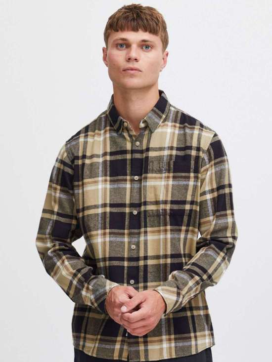 бежевый клетчатый