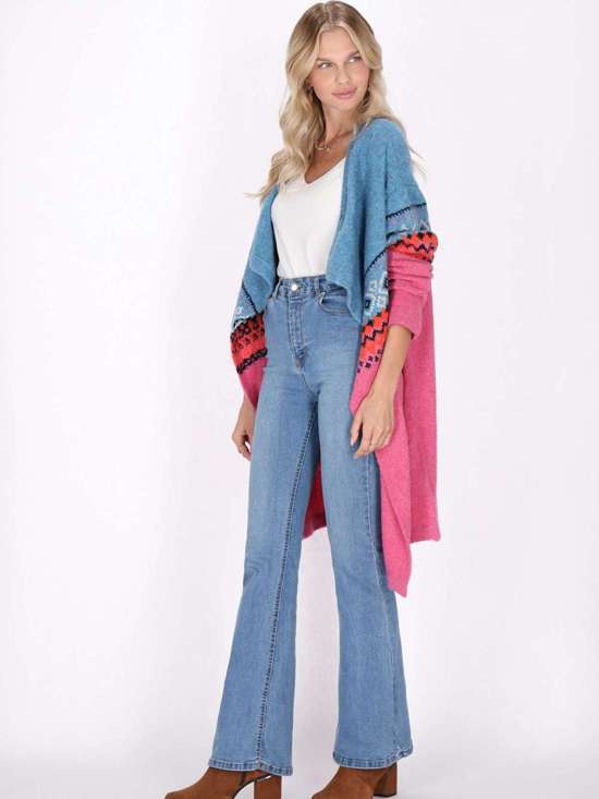 mehrfarbig gemustert