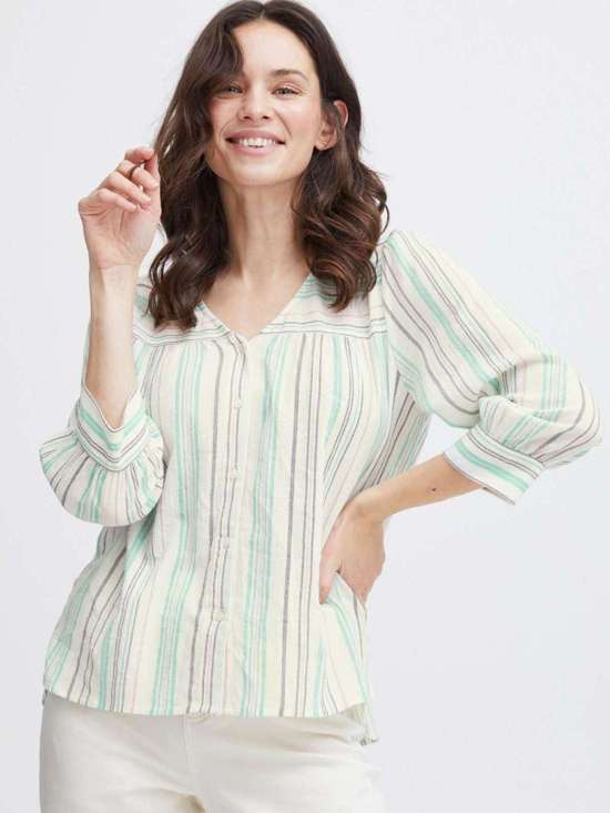 зеленый в полоску