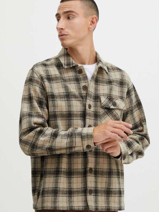 бежевый клетчатый