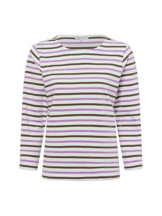 flieder khaki gestreift