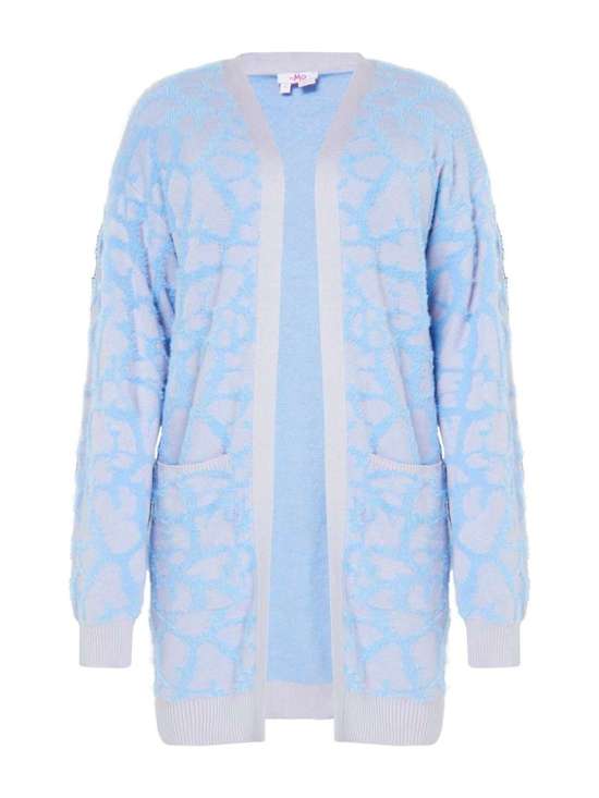 синий узорчатый