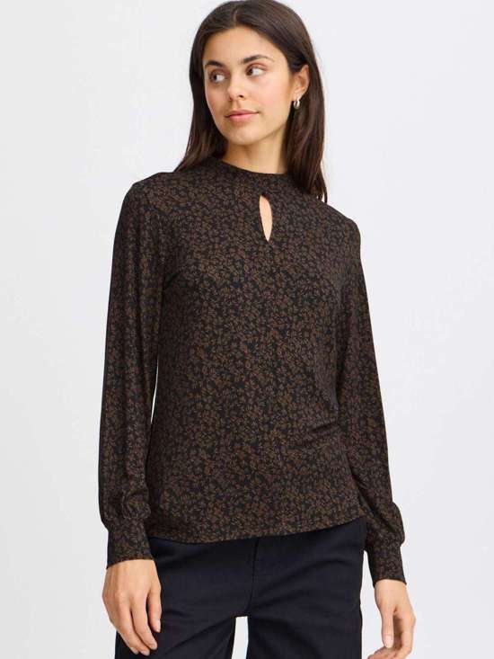 коричневый в рисунком