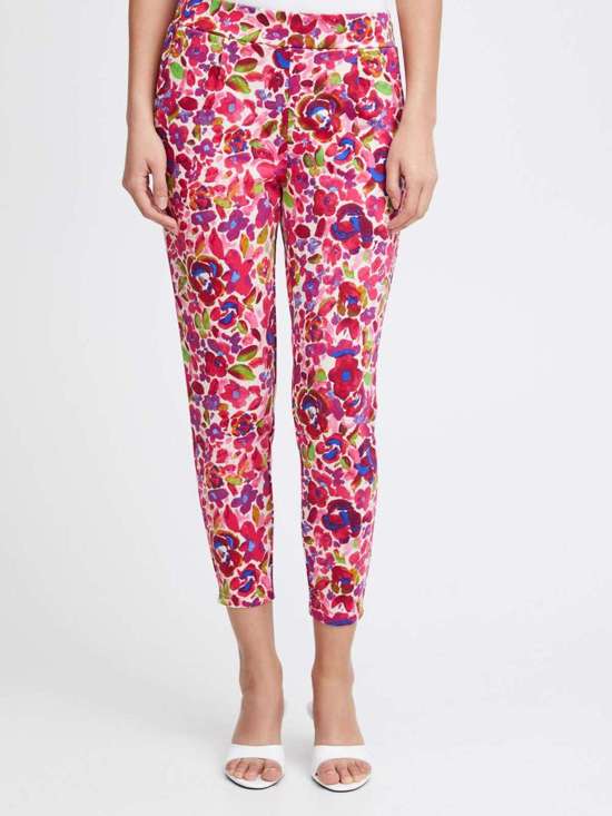 ярко-розовый узорчатый