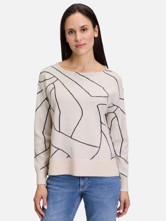 beige grau gemustert