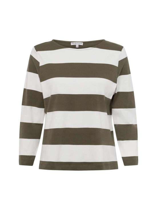 khaki weiß gestreift