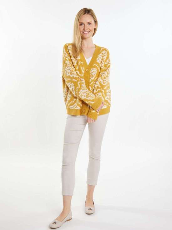 желтый узорчатый