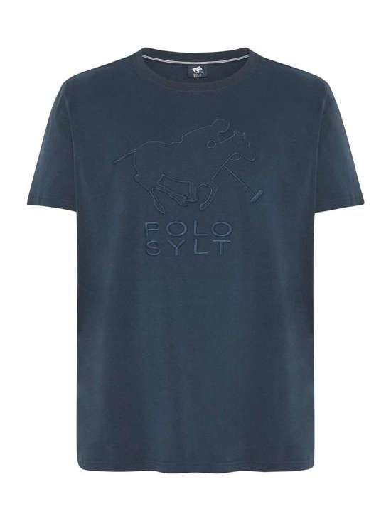 морской синий с рисунком