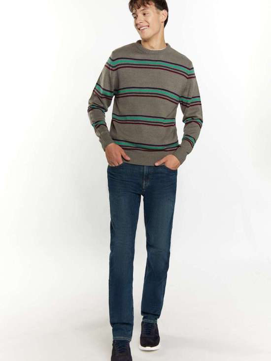 серый полосатый