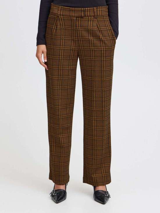 коричневый в клетку