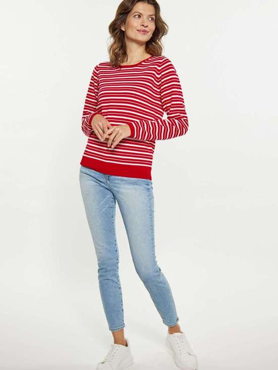 красный в полоску