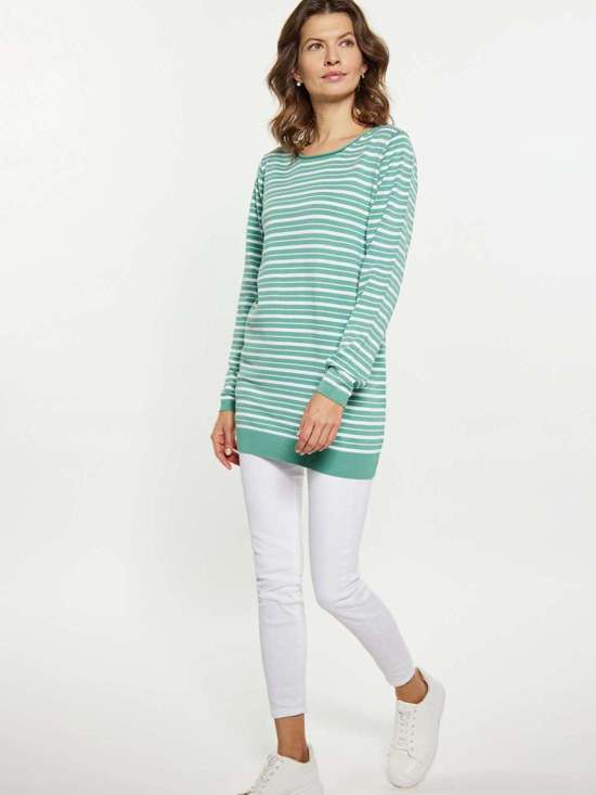 зеленый в полоску