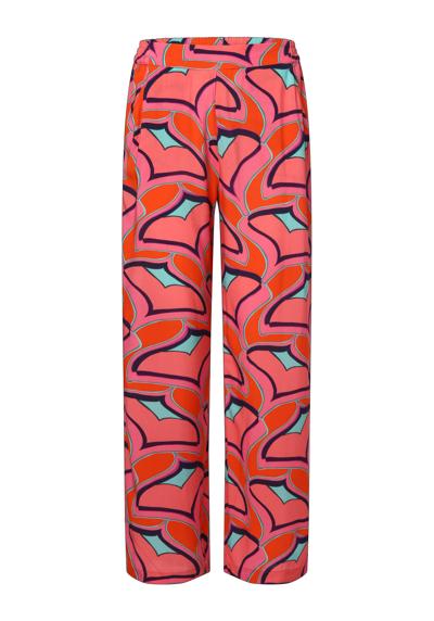 коралловый узорчатый