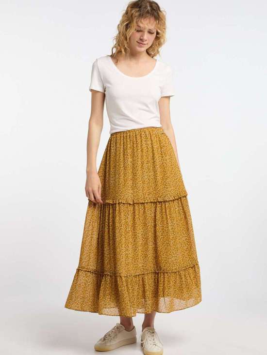 желтый узорчатый