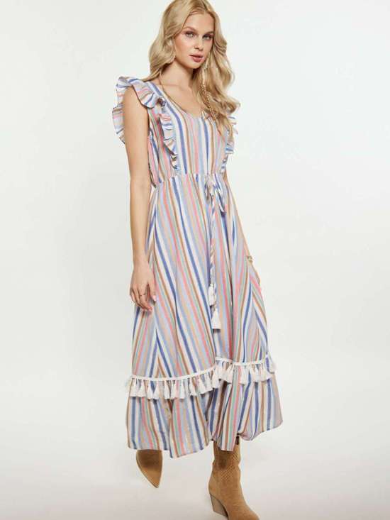 mehrfarbig gestreift