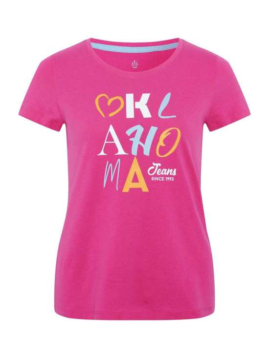 ярко-розовый с рисунком