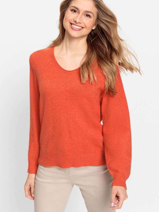 оранжевый мелированный