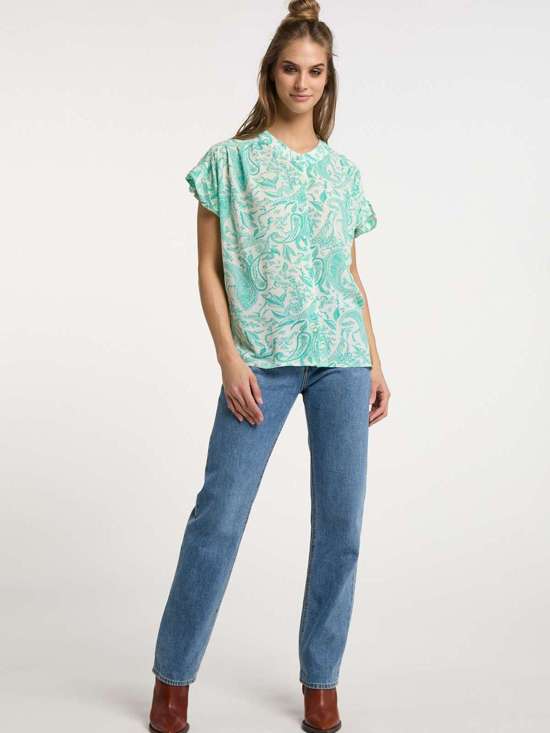 бирюзовый узорчатый