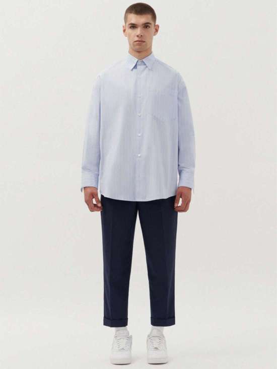 синий полосатый