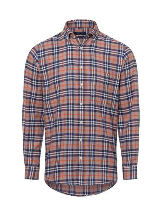 orange mehrfarbig kariert