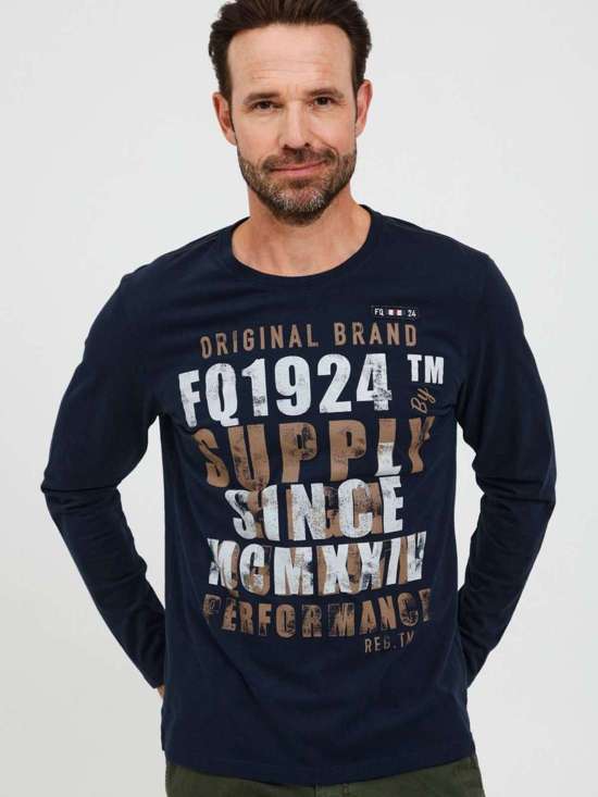 синий морской с рисунком