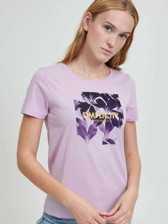 лиловый с рисунком