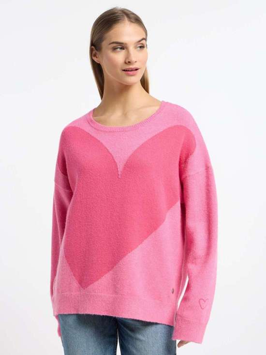 ярко-розовый узорчатый