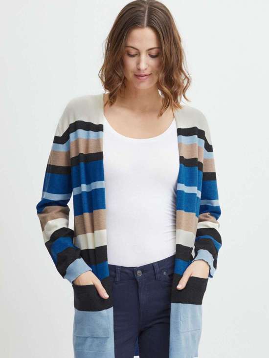 синий узорчатый