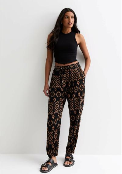 Брюки ABSTRACT PRINT DRAWSTRING JOGGERS