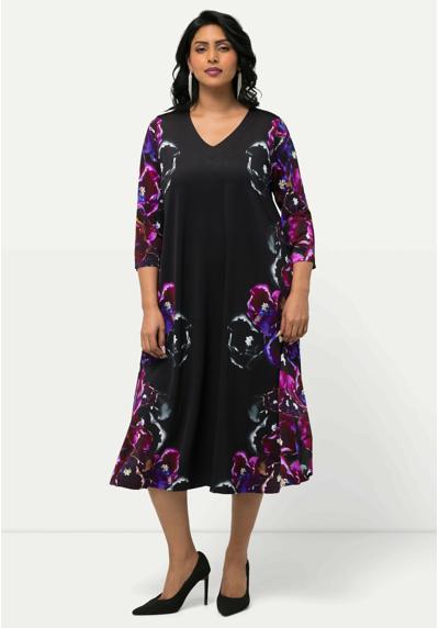 Трикотажное платье FLORAL MOTIF 3/4 SLEEVE SLINKY