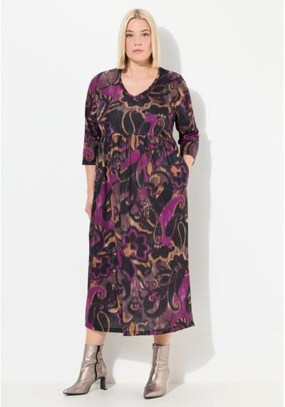 Трикотажное платье PLUM SWIRL PRINT EMPIRE A-LINE POCKET