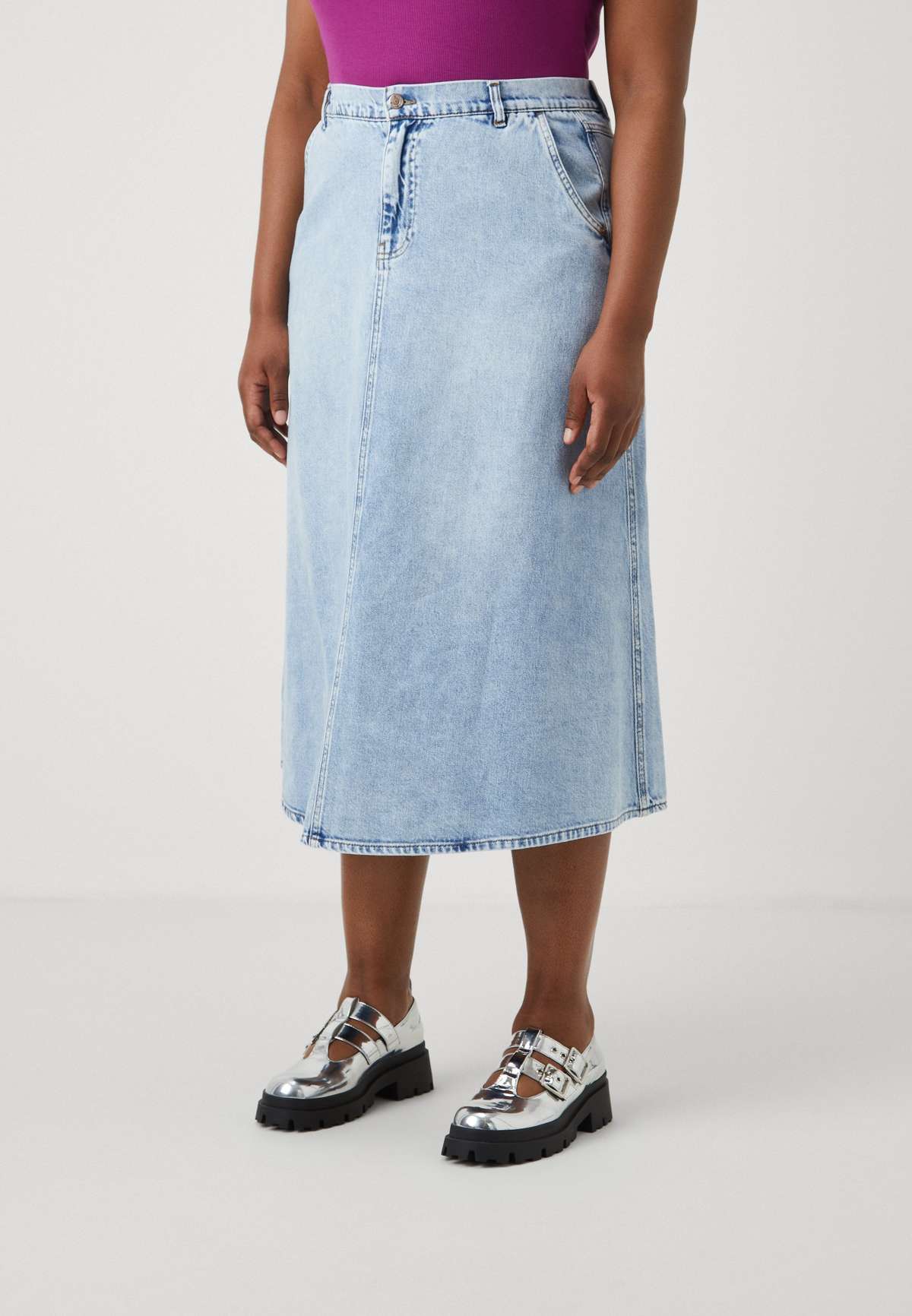 Юбка CARMINDY LOOSE MIDI SKIRT