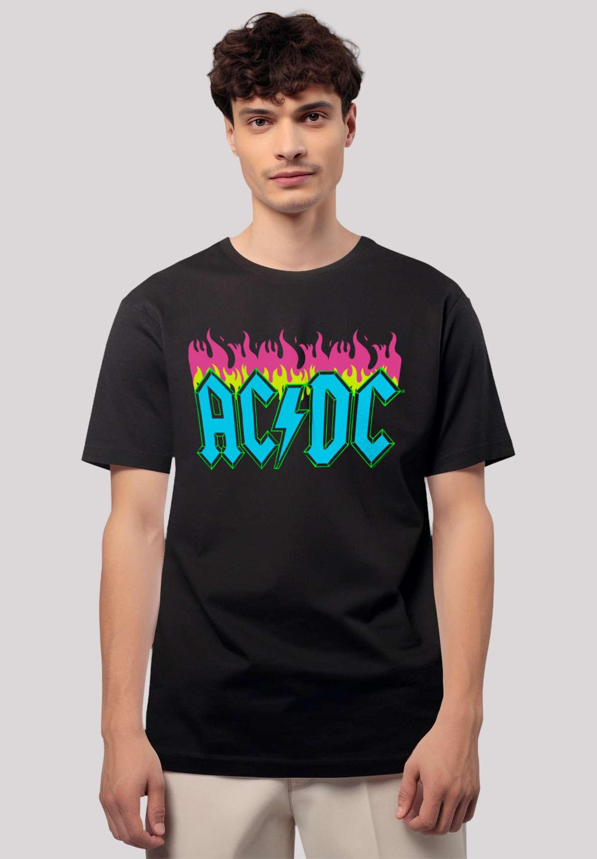 Футболка ACDC NEON FLAMES