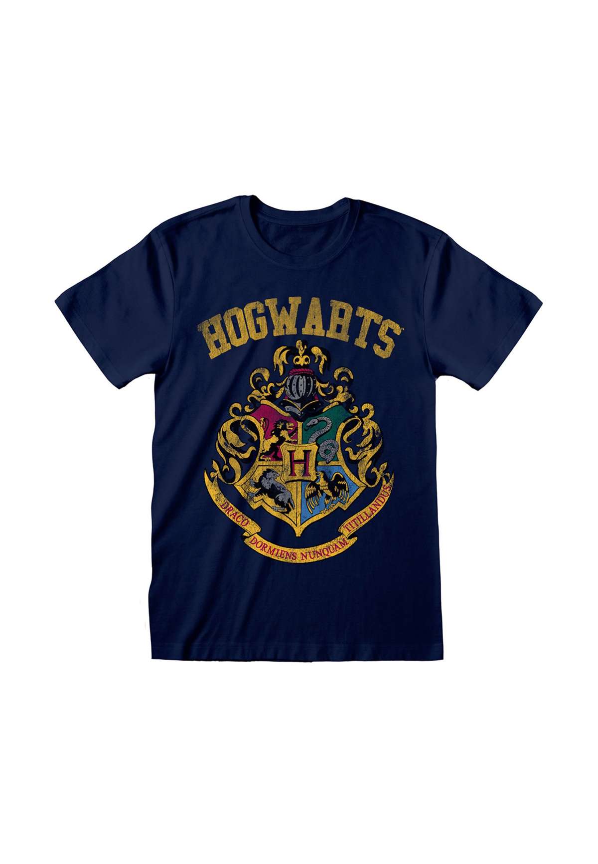 Футболка HARRY POTTER HOGWARTS FADED CREST