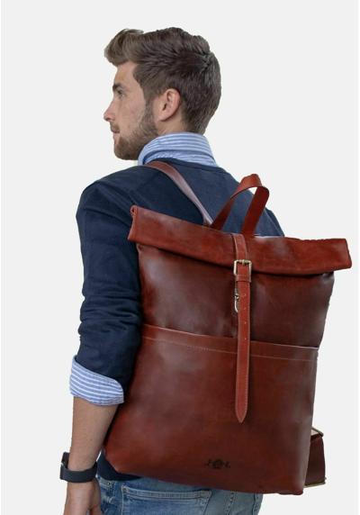 Рюкзак ROLLTOP LEATHER BACKPACK CLAY XXL