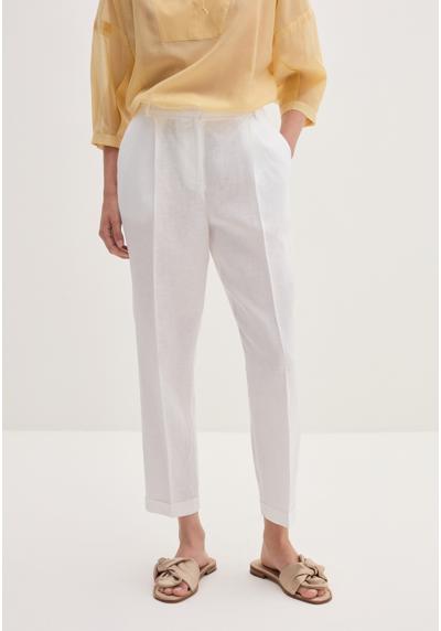 Брюки CROPPED CIGARETTE TROUSERS IN LINEN