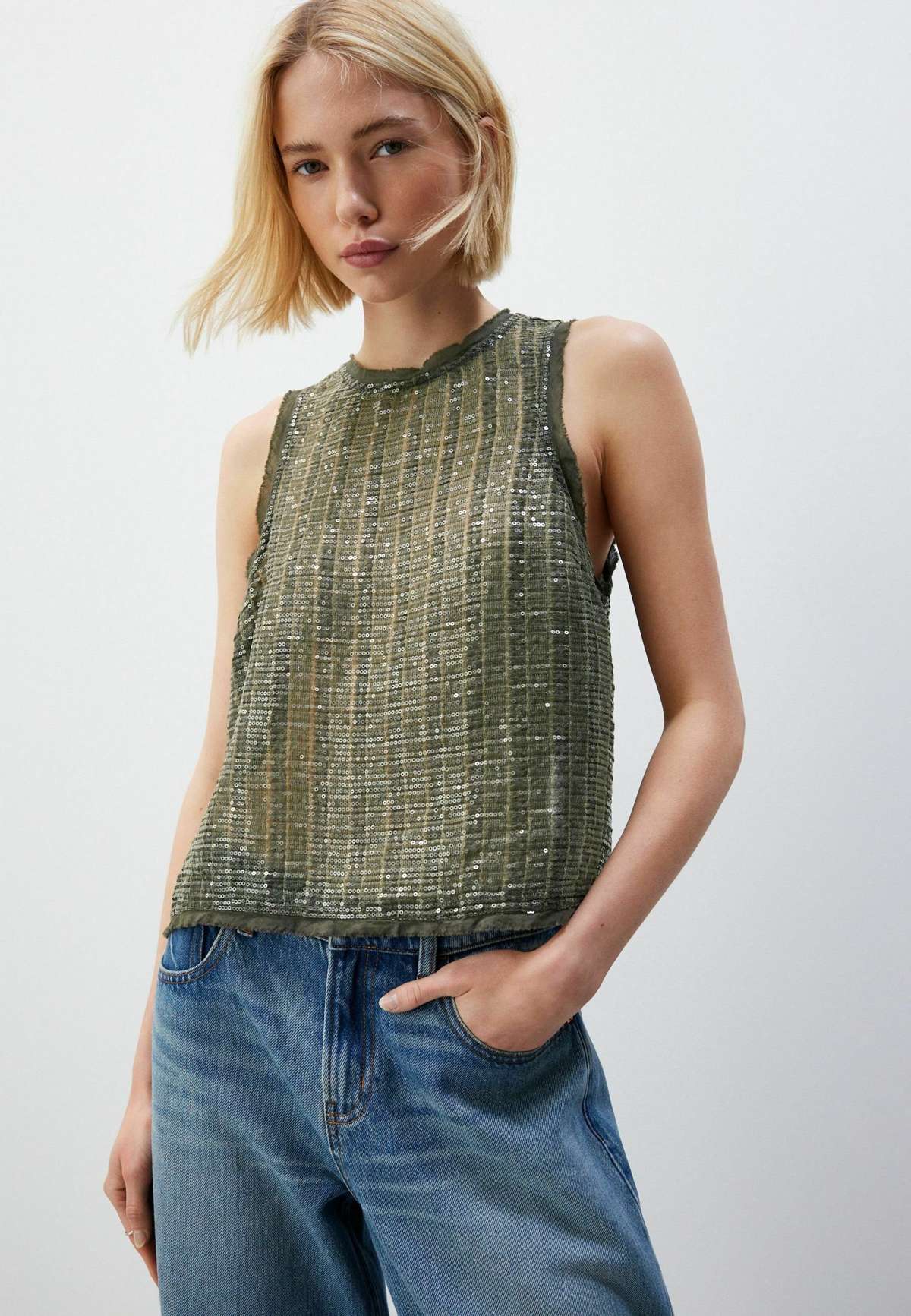 Блузка SLEEVELESS SEQUIN REGULAR FIT