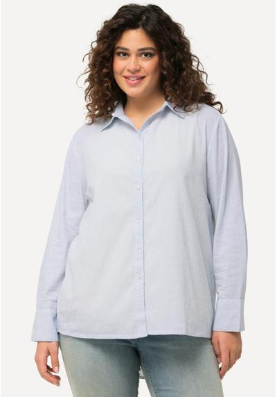 Блуза-рубашка PINSTRIPED LONG SLEEVE BUTTON