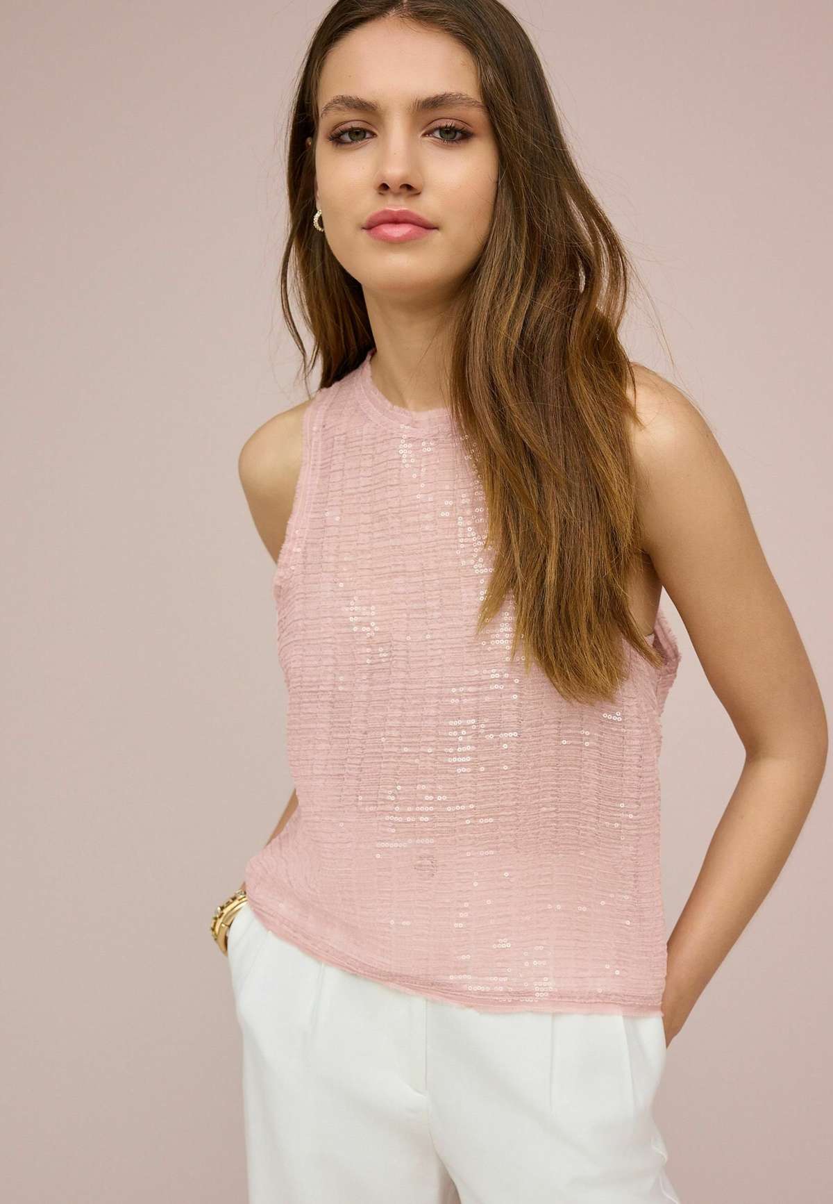 Блузка SLEEVELESS SEQUIN REGULAR FIT