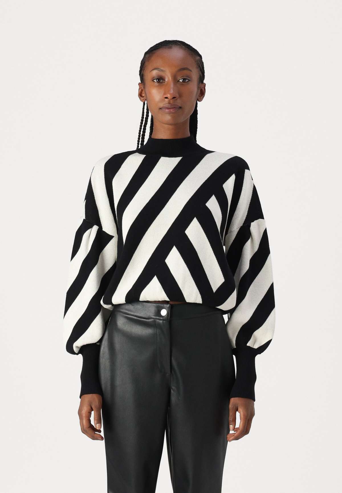 Пуловер YASFONNY STRIPE PULLOVER