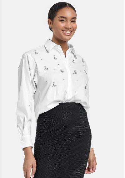 Блуза-рубашка LANGARM MIT STRASSSTEIN-DEKOR