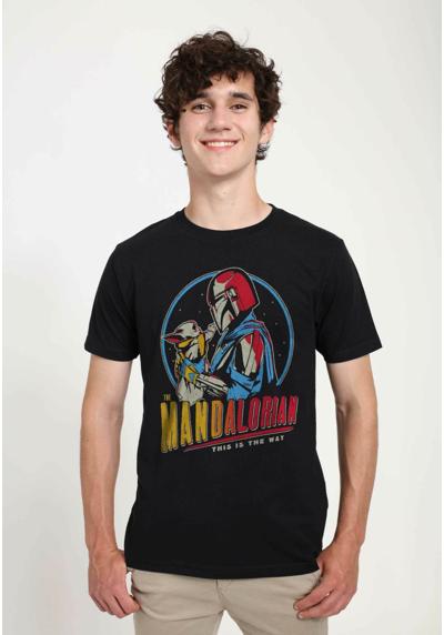 Футболка STAR WARS: MANDALORIAN DARK RAINBOW UNISEX