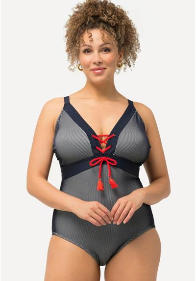 Купальник PADDED CUPS AND STRIPED DESIGN